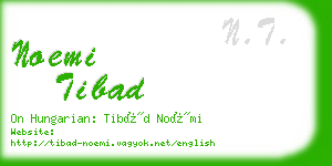 noemi tibad business card